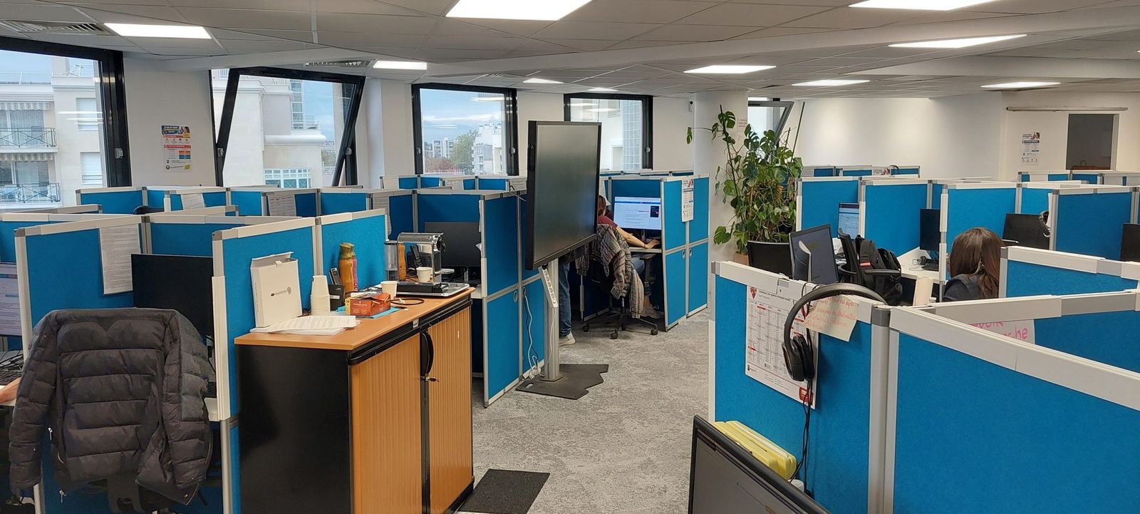 Le plateau d'appels Alyce en production